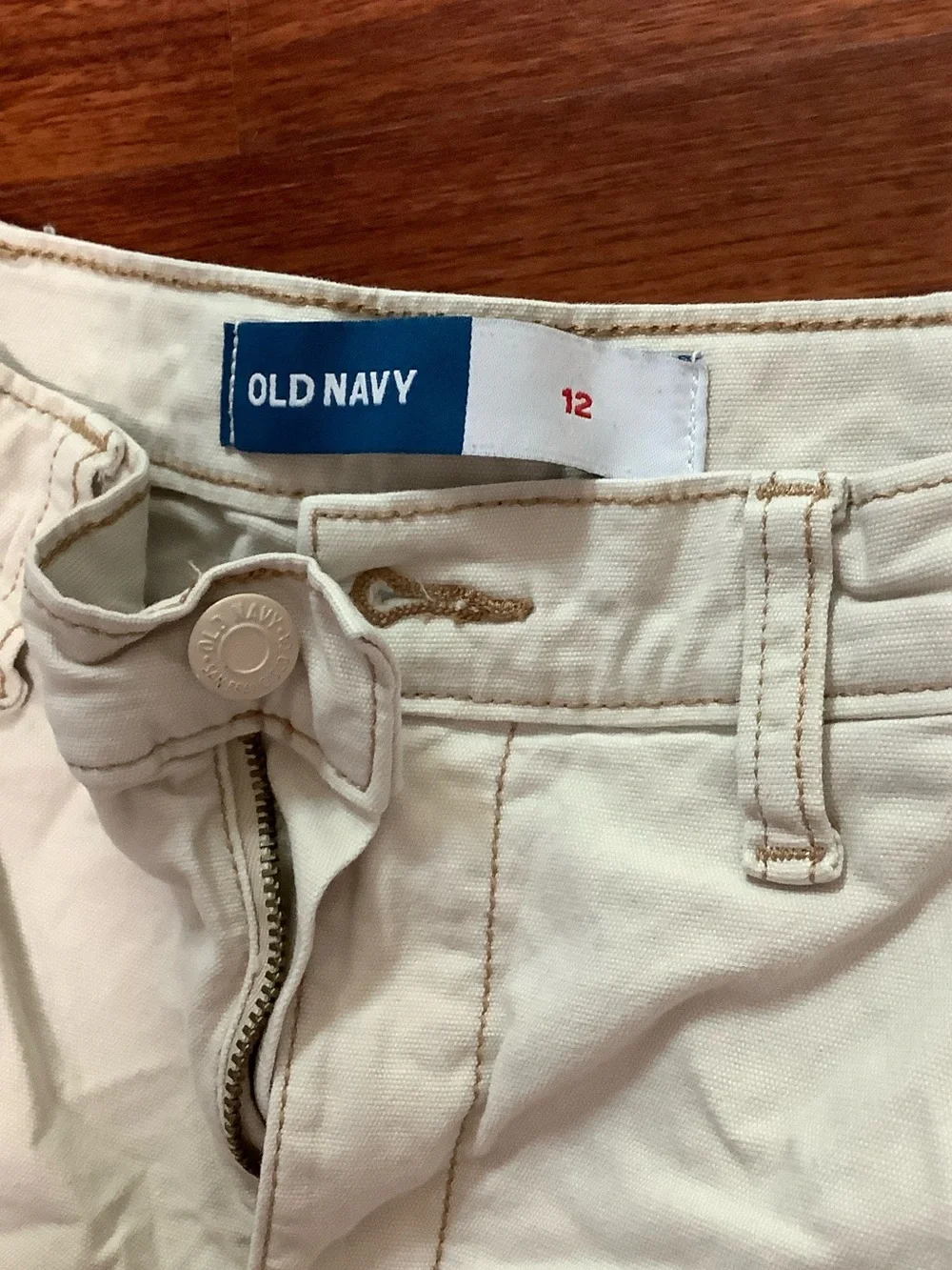 Old Navy Cream Utility-Style Kids Pants